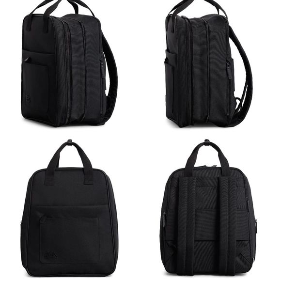 NWT BEIS The Expandable Backpack - Fall Collection in BLACK - Picture 2 of 11